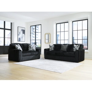 Ashley Furniture Midnight-Madness Polyester Living Room Set