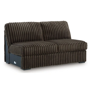 Ashley Furniture Midnight-Madness 3-Piece Polyester Sectional Sofa w/RAF Chaise, Chocolate