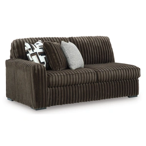 Ashley Furniture Midnight-Madness 2-Piece Polyester Sectional Sofa w/RAF Chaise, Chocolate