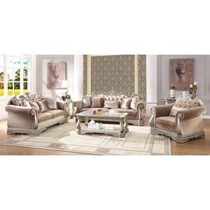 ACME Northville Living Room Set, Antique Champagne