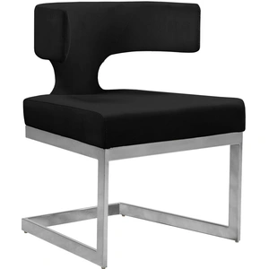 Meridian Furniture Alexandra Dining Chair with Metal Base