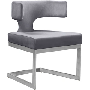 Meridian Furniture Alexandra Dining Chair with Metal Base