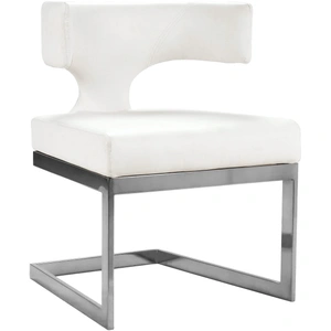 Meridian Furniture Alexandra Dining Chair with Metal Base