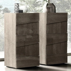 Camelgroup, Italy Tekno Wood Veneer/MDF Chest, Grey