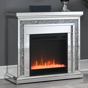 Coaster Lorelai Rectangular Freestanding Mirrored Fireplace