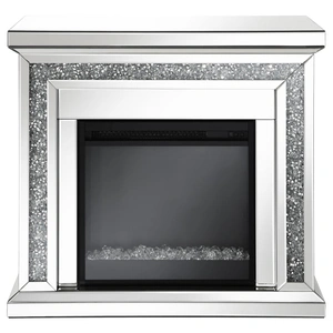 Coaster Lorelai Rectangular Freestanding Mirrored Fireplace