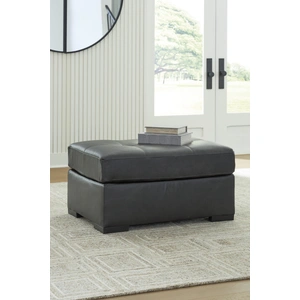 Ashley Furniture Brindley Pier Leather 3-Piece Modular Sofa, Fog