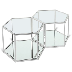 Meridian Furniture Sei 2-Piece Glass Coffee Table