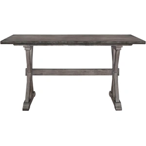Homelegance Amsonia Rustic Rectangular Counter Height Table, Distressed Gray