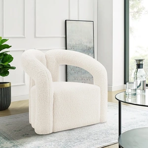 Manhattan Comfort Darian Boucle Accent Chair 
