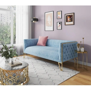 Manhattan Comfort Vector 81.5-inch Velvet 3-Seat Sofa