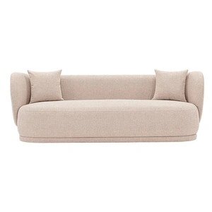 Manhattan Comfort Siri Linen Weave 92.5-inch Sofa w/Pillows 