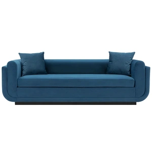Manhattan Comfort Edmonda Velvet Sofa w/Pillows 