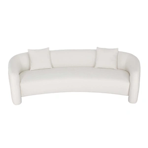 Manhattan Comfort Sylvia Tweed 103.5-inch Sofa w/Accent Pillows 
