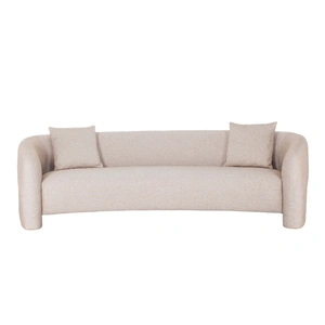 Manhattan Comfort Sylvia Tweed 103.5-inch Sofa w/Accent Pillows 