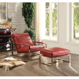AF Modern Quinto Accent Chair, Antique Red
