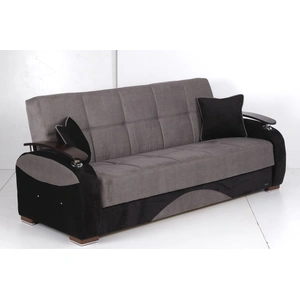 Casamode Yafah Fabric Convertible Sofa, Gray