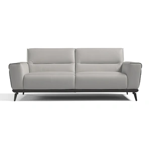 Diven Living Urby Leather Sofa, Spessorato Moon/Dark Grey