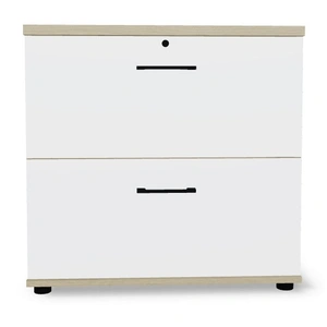 MDD Office Furniture Standard Office Lockable H30.6-inch File Cabinet w/2 Drawers