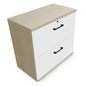 MDD Office Furniture Standard Office Lockable H30.6-inch File Cabinet w/2 Drawers