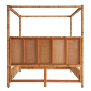 Universal Furniture Chatham Rattan Canopy Bed, Natural Rattan