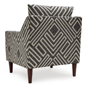 Ashley Furniture Morrilton Next-Gen Nuvella Fabric Accent Chair in Natural/Charcoal