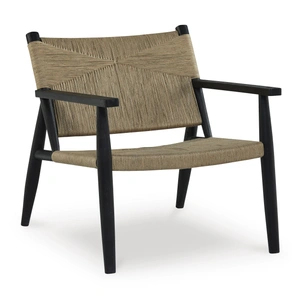 Ashley Furniture Halfmore Wood Accent Chair, Black/Natural