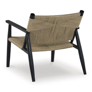 Ashley Furniture Halfmore Wood Accent Chair, Black/Natural