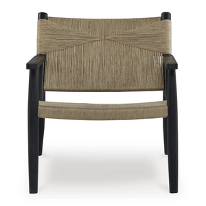Ashley Furniture Halfmore Wood Accent Chair, Black/Natural