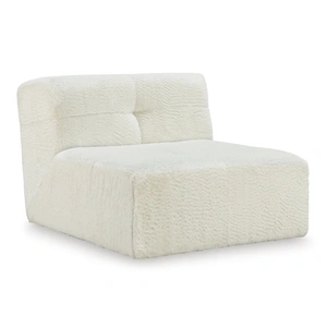 Ashley Furniture Brettner Polyester Accent Chair in Ivory