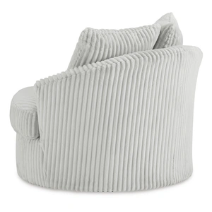 Ashley Furniture Gramwell Polyester/Metal Swivel Accent Chair, Alloy