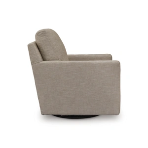 Ashley Furniture Freybourne Next-Gen Nuvella Polyester Swivel Accent Chair in Twill