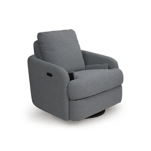 Ashley Furniture Alainmont Next-Gen Nuvella Polyester Swivel Power Recliner