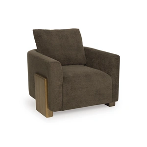 Ashley Furniture Dairlett Polyester/Wood Accent Chair, Brown