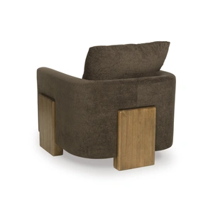Ashley Furniture Dairlett Polyester/Wood Accent Chair, Brown