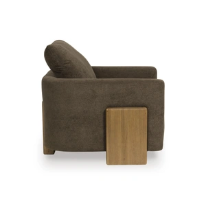 Ashley Furniture Dairlett Polyester/Wood Accent Chair, Brown