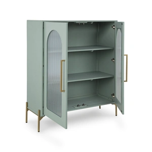 Ashley Furniture Adwen Light Green Wood Accent Cabinet | Cottage Style, Light Green