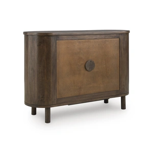 Ashley Furniture Mayridge 2-Door Wood Accent Cabinet | Medium Brown Storage, Medium Brown