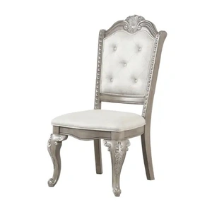 Lifestyle Furniture SM 401D PU/Wood Dining Side Chair (Set of 2)