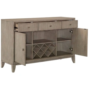 Homelegance Mckewen Modern Wood Server, Light Gray