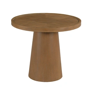 Hammary Hidden Treasures Round Wood Large Pod End Table
