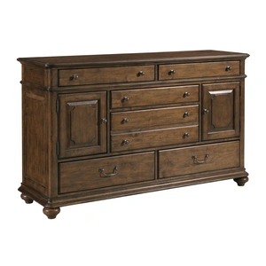 Kincaid Commonwealth Witham Wood Dresser w/2 Doors & 7 Drawers, Brown