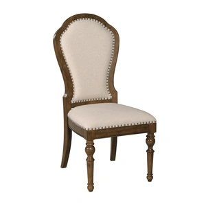 Kincaid Commonwealth Kirkman Wood/Fabric Upholstered Back Side Chair, White
