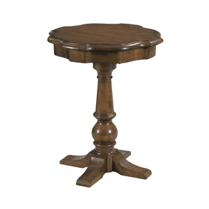 Kincaid Commonwealth Corso Round Wood/Glass Coffee Table Set, Brown