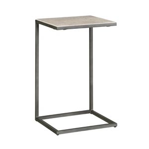Hammary Modern Basics Rectangular Travertine/Metal Accent Table