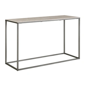 Hammary Modern Basics Rectangular Travertine/Metal Sofa Table