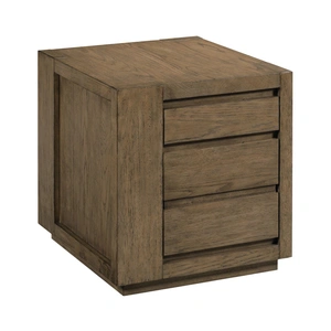 Hammary Colson Rectangular Wood End Table w/2 Drawers