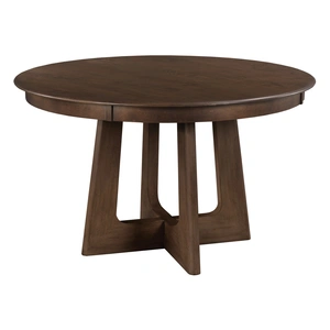 Kincaid Kafe W54-inch Round Wood Pedestal Table