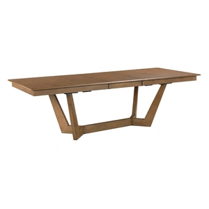 Kincaid Kafe W80-inch Rectangular Wood Trestle Extendable Dining Room Set