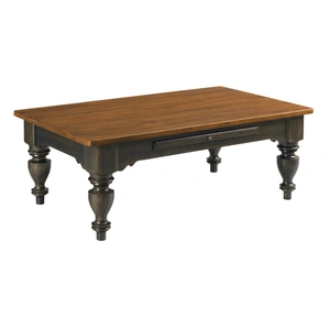 Kincaid Bridgetown Kitridge Rectangular Wood Coffee Table w/2 Drawers